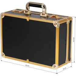 Valiză organizator cosmetic Activeshop 125645 (Black/Gold) Thumb