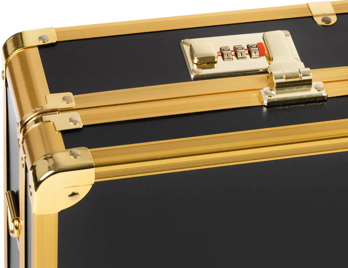 Valiză organizator cosmetic Activeshop 136915 (Black/Gold)