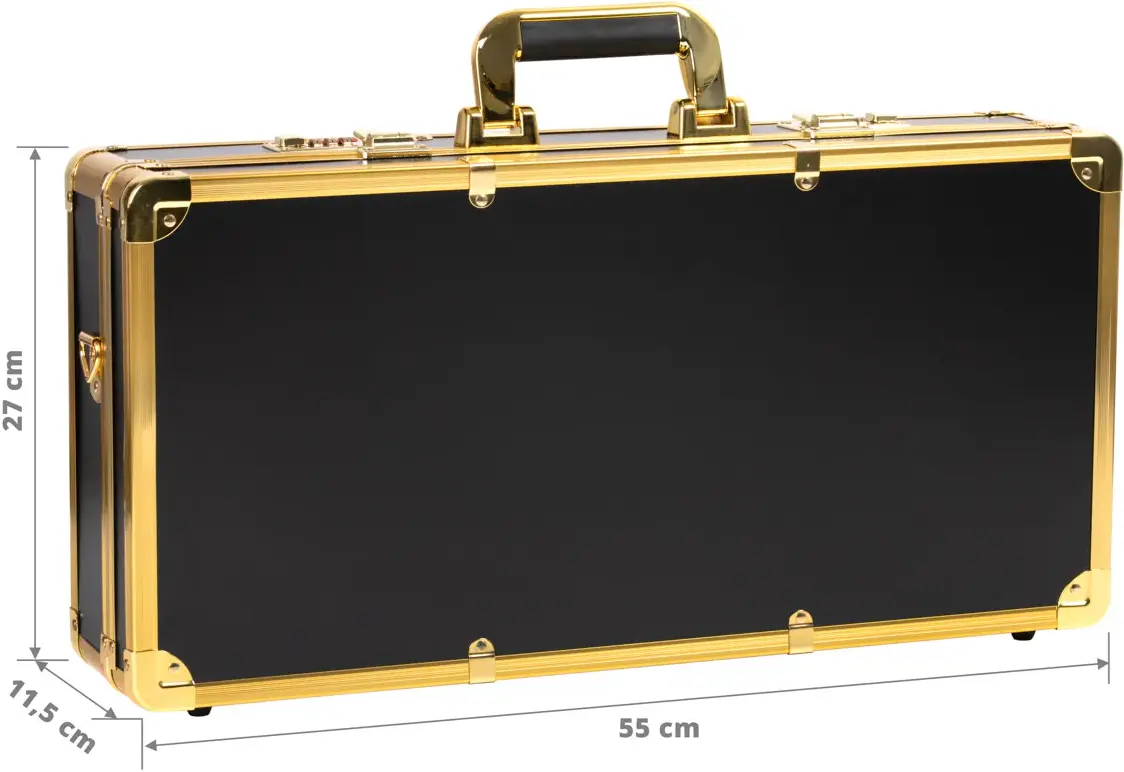 Valiză organizator cosmetic Activeshop 136915 (Black/Gold)