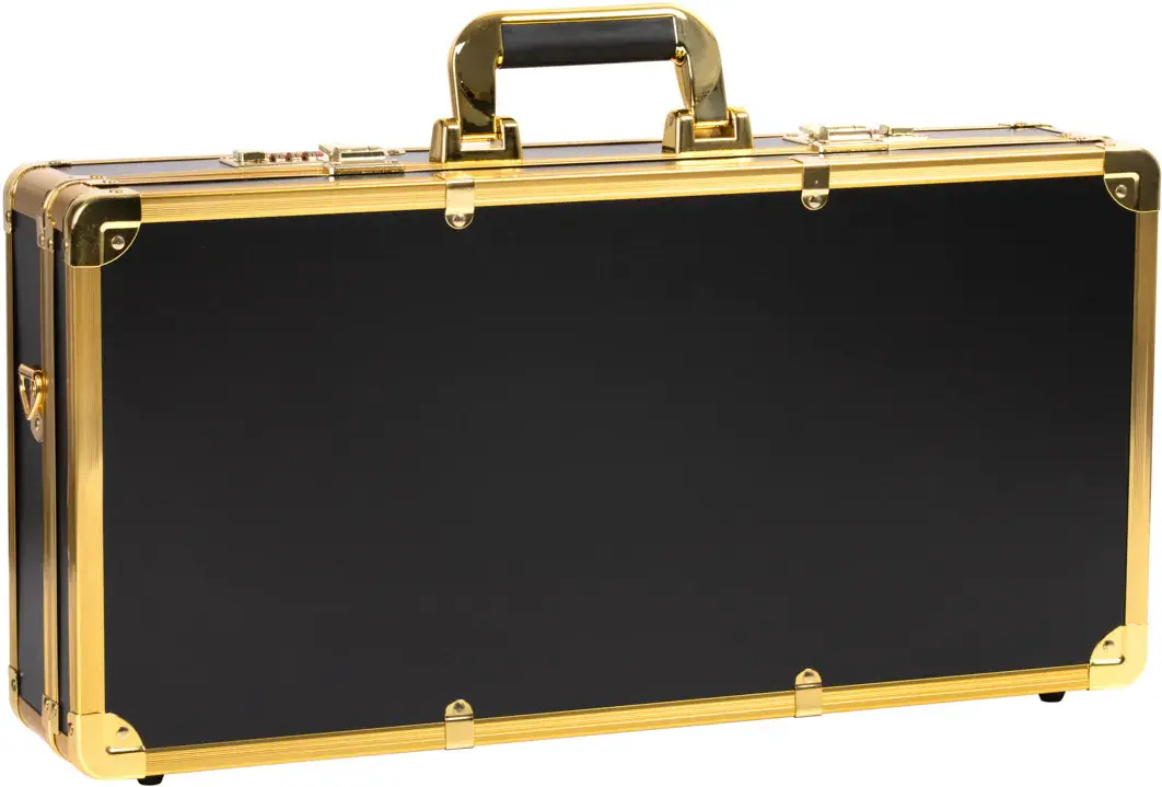 Valiză organizator cosmetic Activeshop 136915 (Black/Gold)