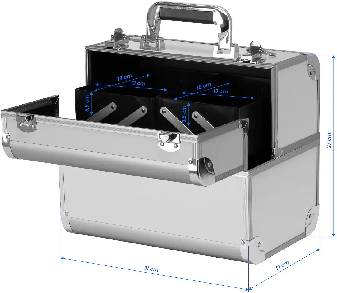 Органайзер-чемодан для косметики Activeshop SC 40 151888 (Silver) - 10
