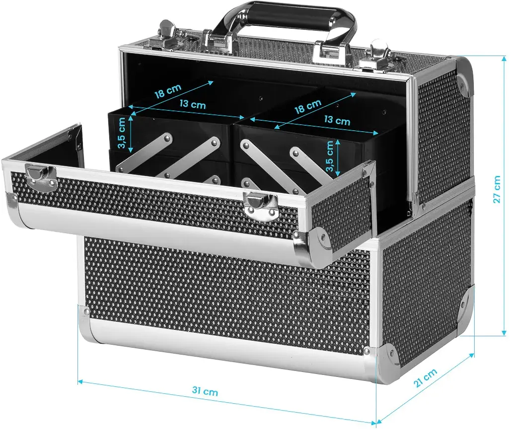 Valiză organizator cosmetic Activeshop SC 44 151887 (Black)