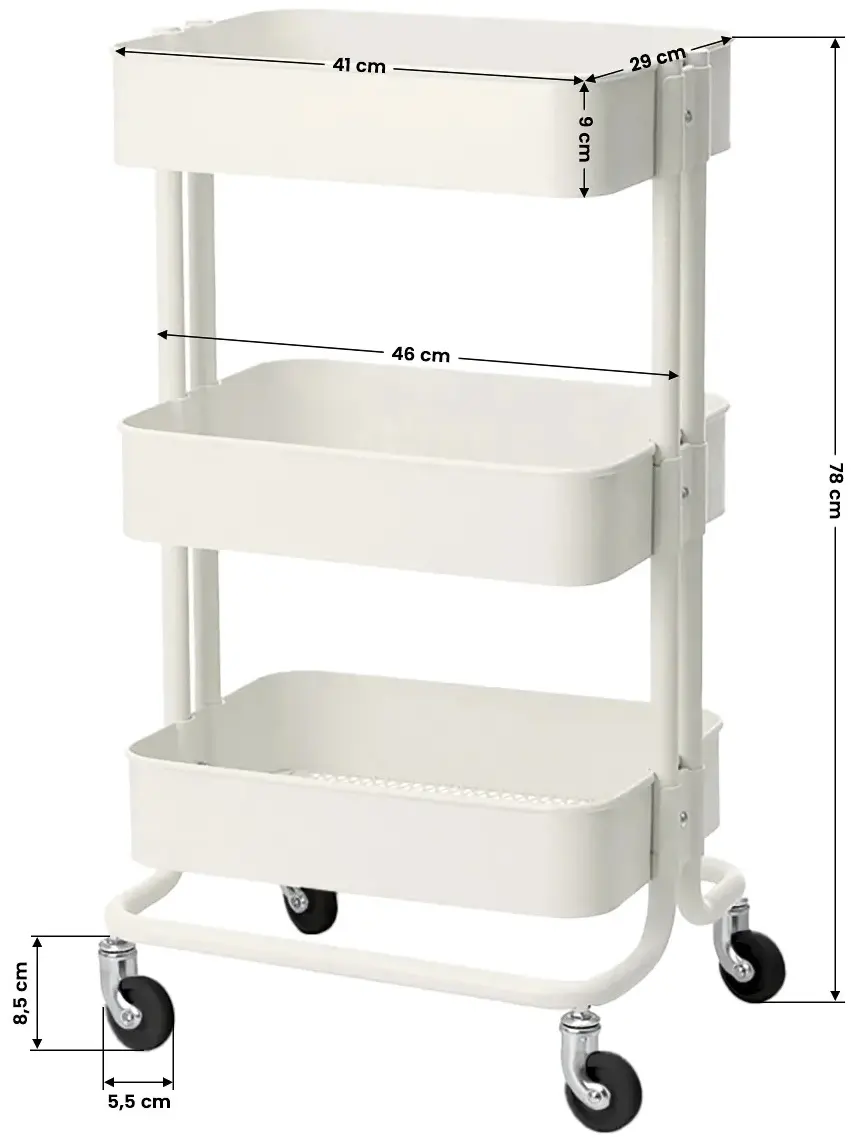 Carucior cosmetologic Activeshop HS-05 128333 (White)