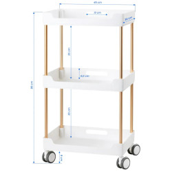 Carucior cosmetologic Activeshop 127 150656 (White/Gold) Thumb