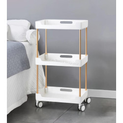 Carucior cosmetologic Activeshop 127 150656 (White/Gold)