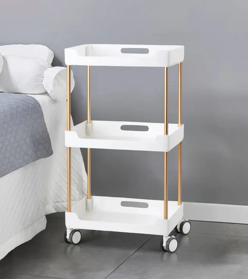 Carucior cosmetologic Activeshop 127 150656 (White/Gold)