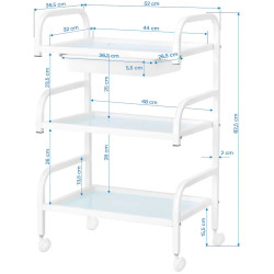 Carucior cosmetologic Activeshop Basic 121 151000 (White) Thumb
