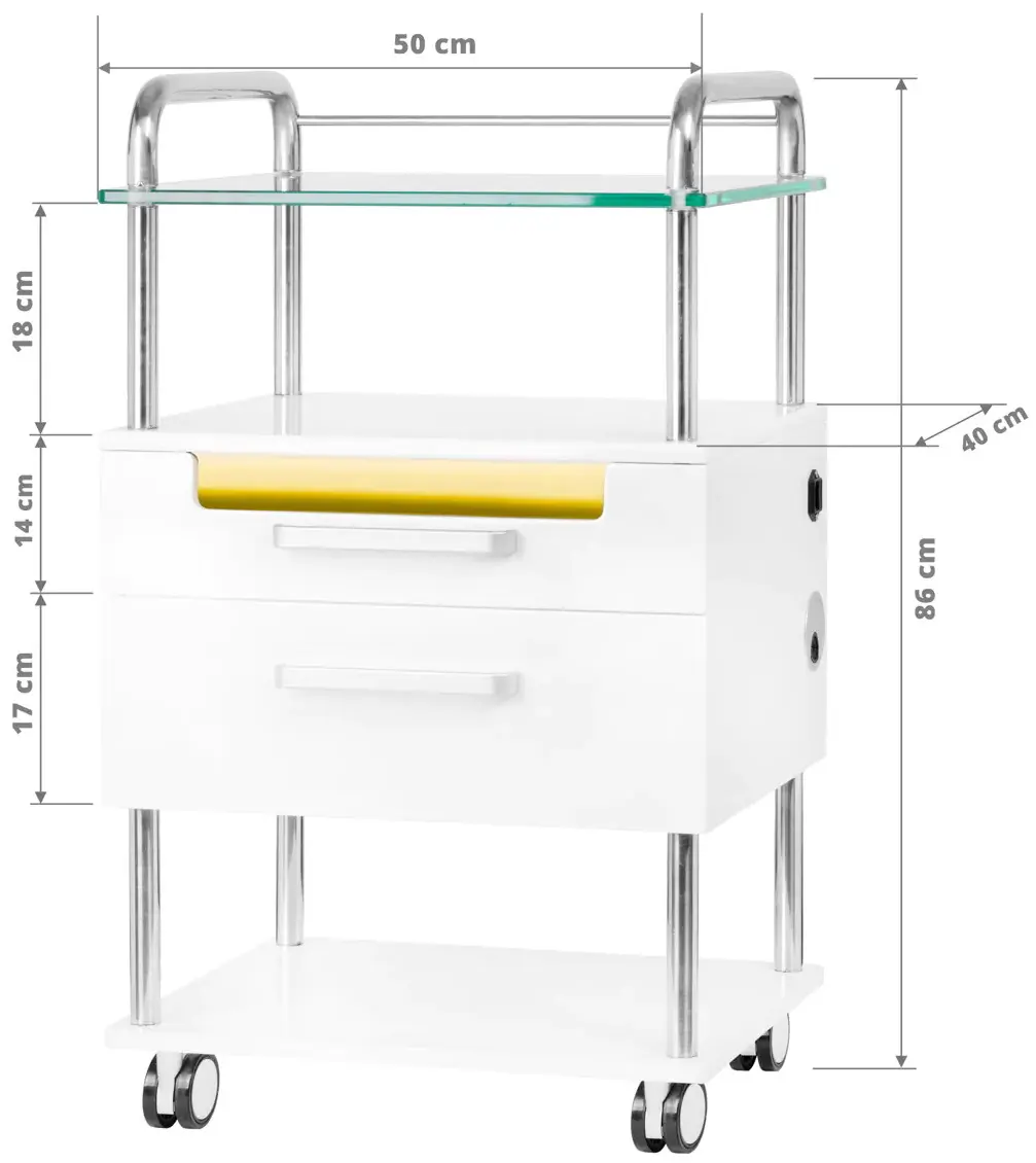 Tumba cosmetologica Activeshop 6052T 138011 (White)