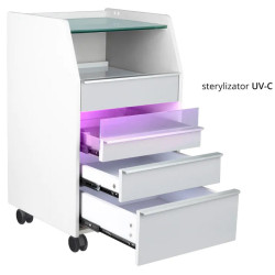 Tumba cosmetologica Activeshop 984 129113 (Gray/White) Thumb