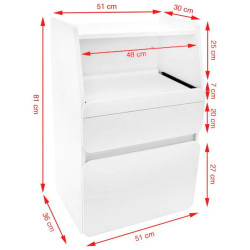 Comoda cosmetologica Azzurro 970 106675 (White) Thumb