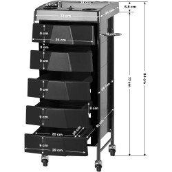 Комод парикмахера Gabbiano 008 109334 (Black) Thumb