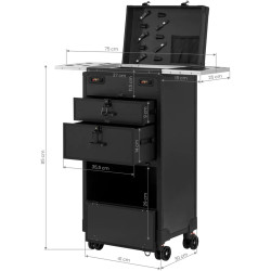 Valiză organizator cosmetic Gabbiano V21 142890 (Black) Thumb