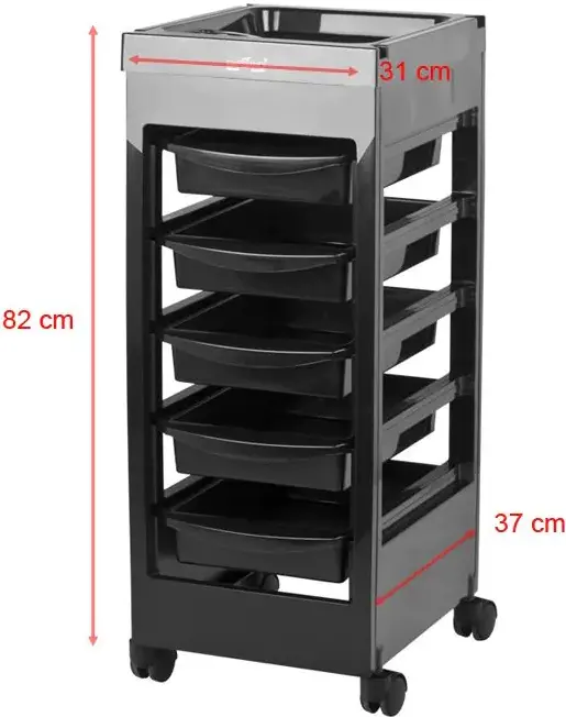 Тележка парикмахера Gabbiano 048A 114208 (Black)