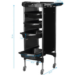 Carucior de coafor Gabbiano FX11-2 125868 (Black) Thumb