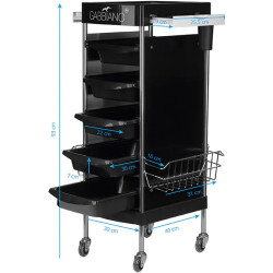 Carucior de coafor Gabbiano FX11-E 125879 (Black) Thumb