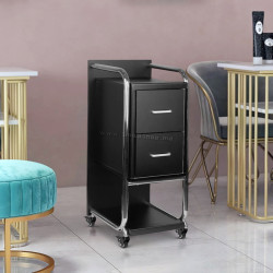 Carucior de coafor Gabbiano Solo 135395 (Black/Silver)