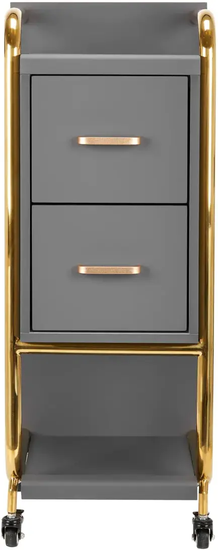 Тележка парикмахера Gabbiano Solo 135396 (Grey/Gold)