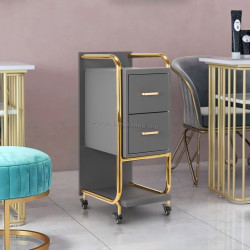 Carucior de coafor Gabbiano Solo 135396 (Grey/Gold)