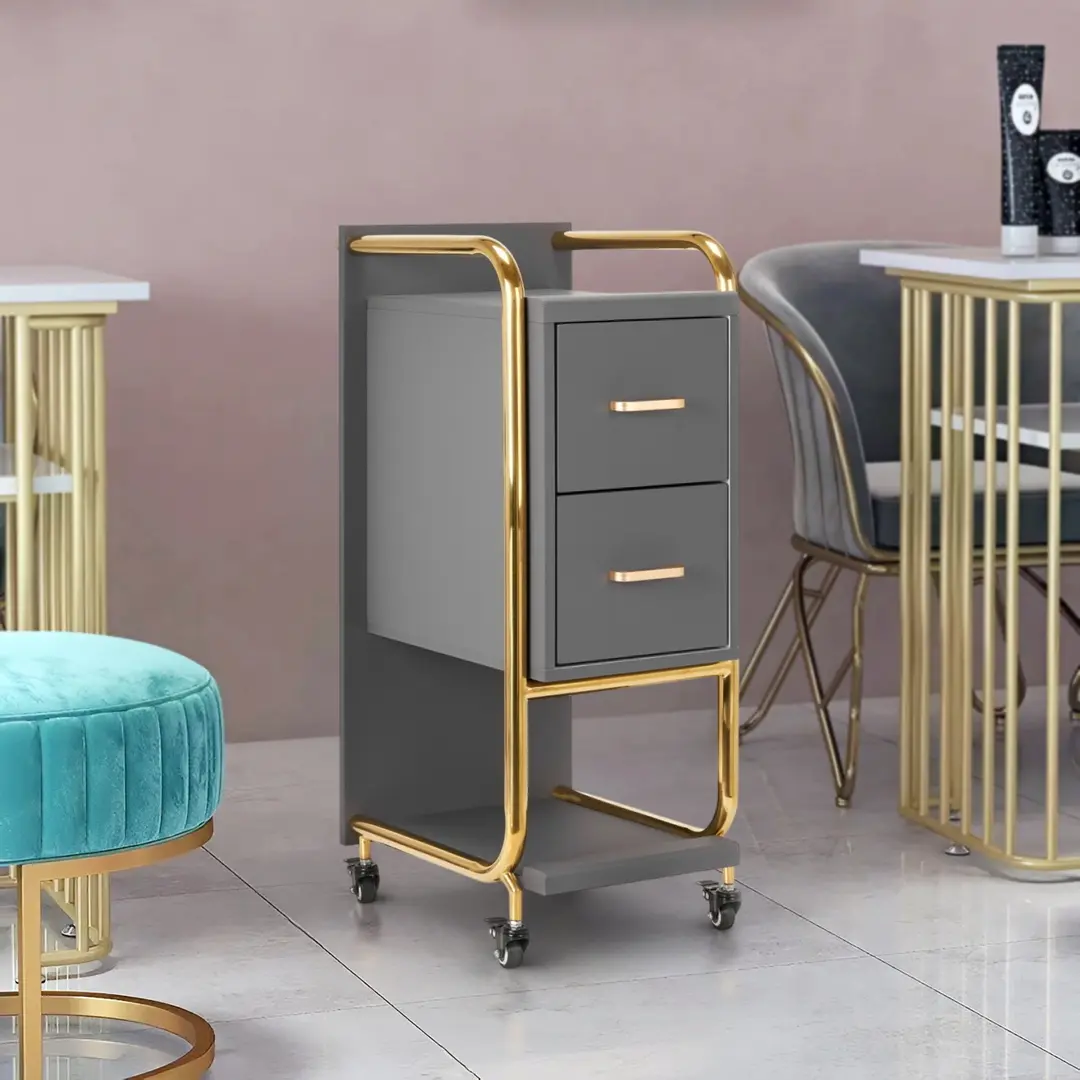 Тележка парикмахера Gabbiano Solo 135396 (Grey/Gold)