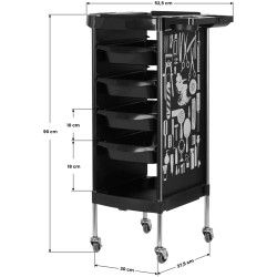 Carucior de coafor Gabbiano X11-9 142964 (Black) Thumb