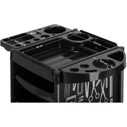 Carucior de coafor Gabbiano X11-9 142964 (Black) Thumb