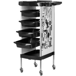 Carucior de coafor Gabbiano X11-9 142965 (White/Black) Thumb