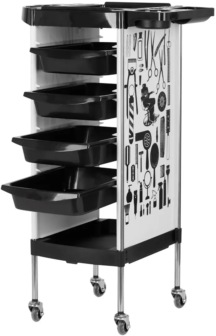 Carucior de coafor Gabbiano X11-9 142965 (White/Black)