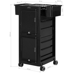 Тележка косметологическая Gabbiano 68C 147024 (Black) Thumb