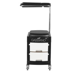 Тележка косметологическая с подножкой Gabbiano 16 Plus 125885 (Black/White) Thumb