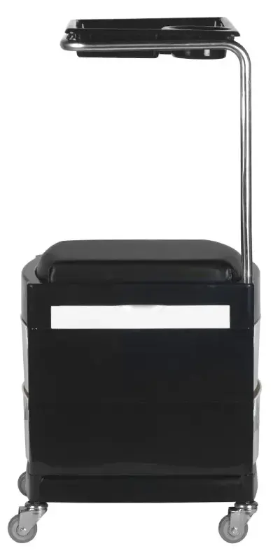 Тележка косметологическая с подножкой Gabbiano 16 Plus 125885 (Black/White) - 7