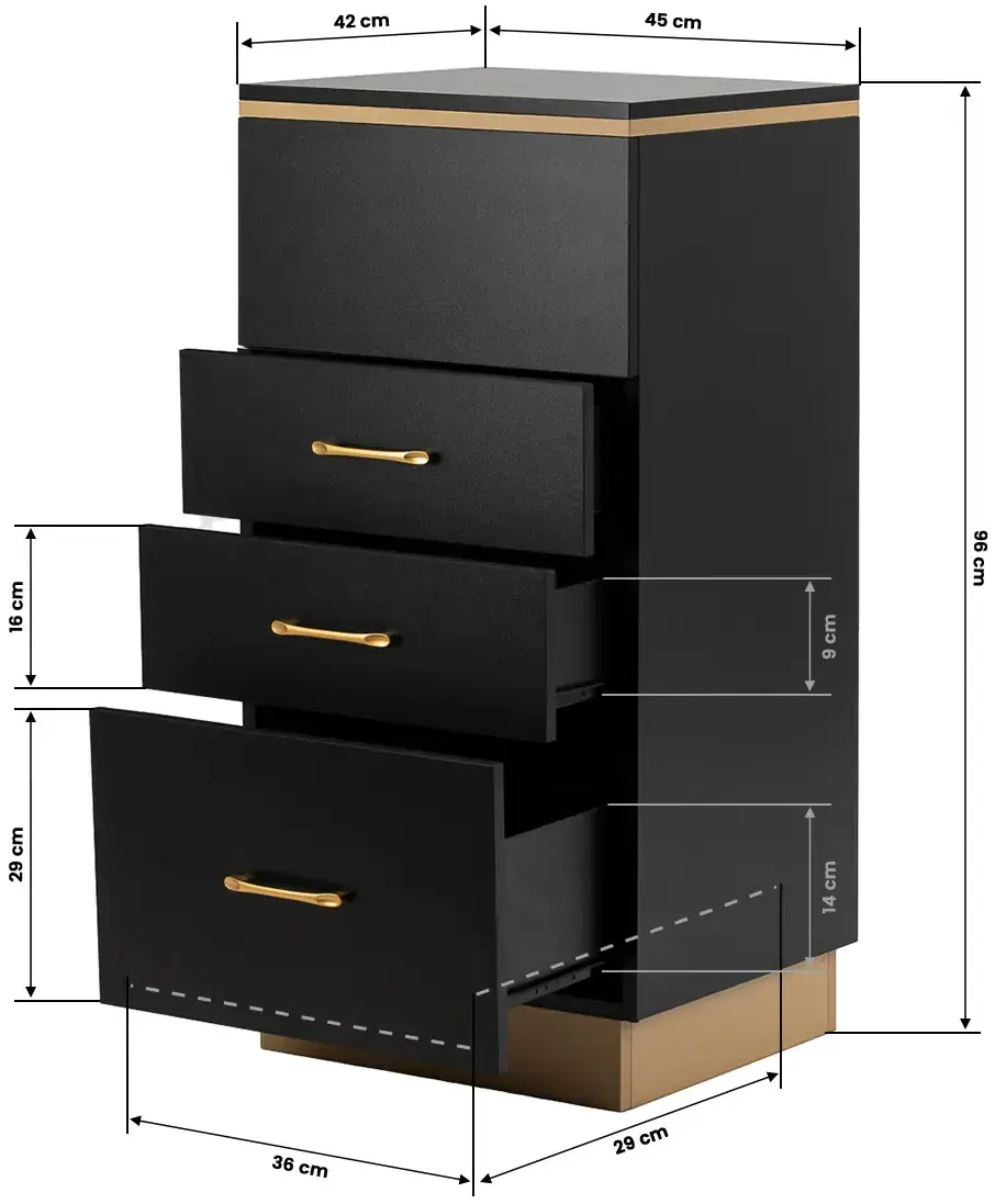 Tumba Gabbiano 2027BG 154241 (Black/Gold) - 9