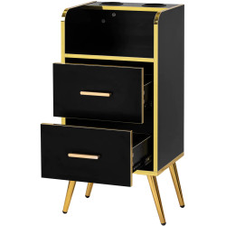 Tumba de coafor Gabbiano Trix 149712 (Black/Gold) Thumb