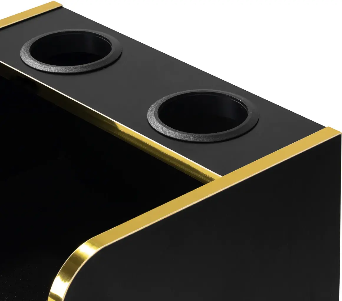Tumba de coafor Gabbiano Trix 149712 (Black/Gold) - 5