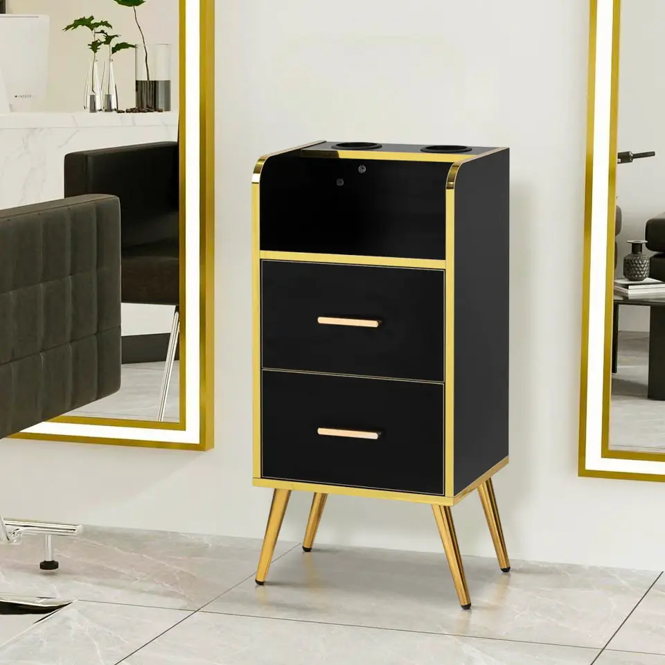 Tumba de coafor Gabbiano Trix 149712 (Black/Gold)