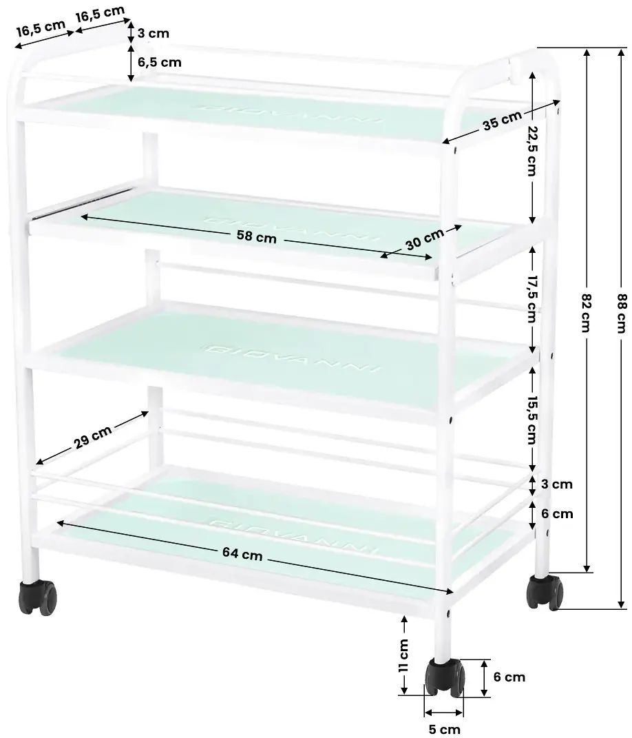 Carucior cosmetologic Giovanni 1015 100754 (White)