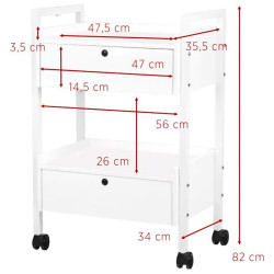 Tumba cosmetologica Giovanni 1019 101565 (White) Thumb