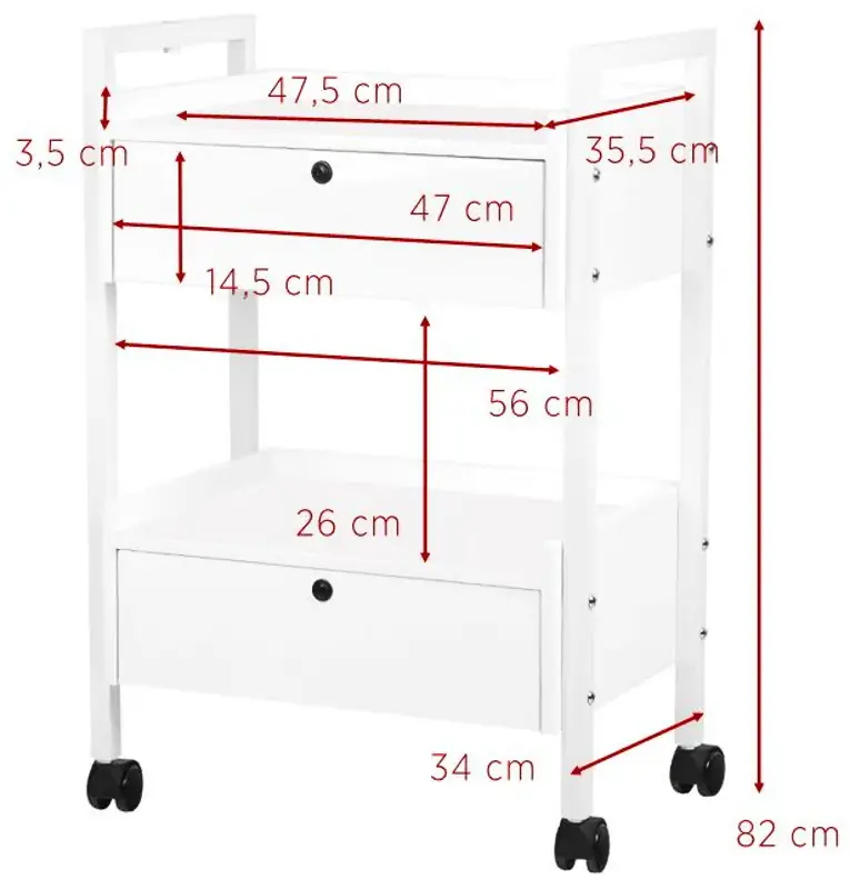 Tumba cosmetologica Giovanni 1019 101565 (White)