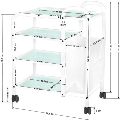 Carucior cosmetologic Giovanni 1031 101567 (White) Thumb