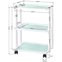 Тележка косметолога Giovanni 1041 101637 (White) Thumb