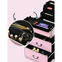 Valiza organizator pentru cosmetice Homcom 501-009V01PK (Pink) Thumb