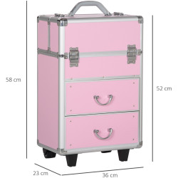 Valiza organizator pentru cosmetice Homcom 501-009V01PK (Pink) Thumb