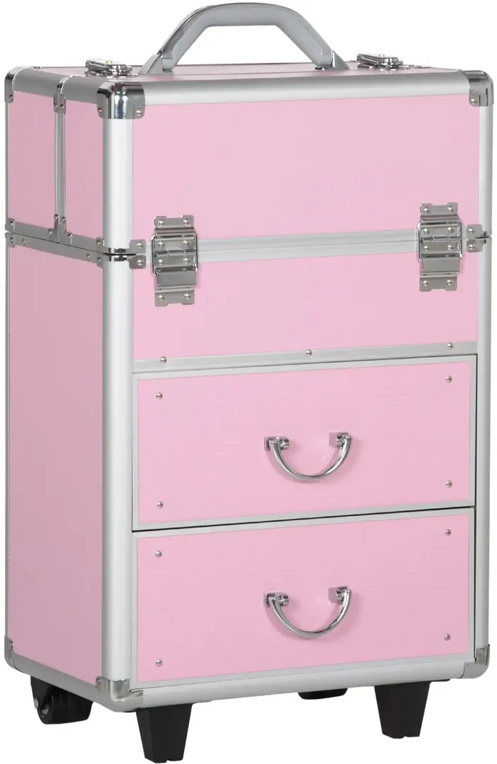 Valiza organizator pentru cosmetice Homcom 501-009V01PK (Pink)