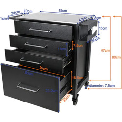 Comoda cosmetologica Pro Ink 702 124838 (Black) Thumb