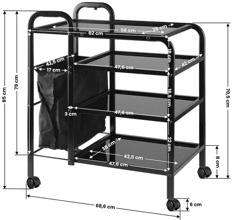 Carucior cosmetologic Pro Ink 1031 132972 (Black)