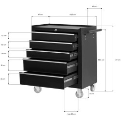 Тележка косметологическая Pro Ink 005 154325 (Black) Thumb