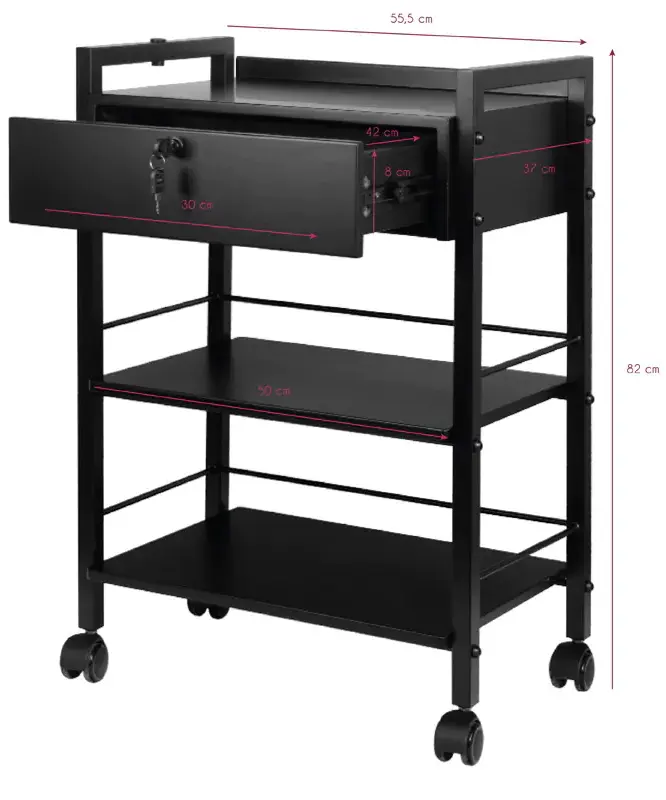 Carucior de frumusete Pro Ink 1019A 124848 (Black)