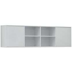 Set mobilier New Elegance Basic BS-P-H-120-BP + BS-SZ-S-BP + BS-SZ-P-BP + BS-N-BP Horizontal 120x200 (White Matte/White Gloss) Thumb