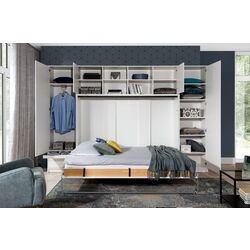 Set mobilier New Elegance Basic BS-P-H-140 + BS-SZ-S + BS-SZ-P + BS-N Horizontal 140x200 (Black/Oak Lancelot) Thumb