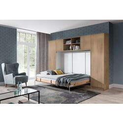 Комплект мебели New Elegance Basic BS-P-H-140 + BS-SZ-S + BS-SZ-P + BS-N Horizontal 140x200 (Sonoma Oak Light)