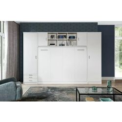 Set mobilier New Elegance Basic BS-P-H-140 + BS-SZ-S + BS-SZ-P + BS-N Horizontal 140x200 (White Matte) Thumb